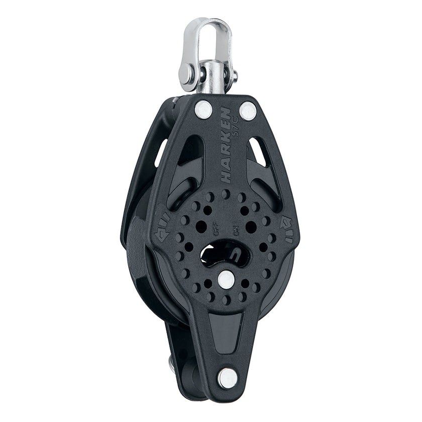 Bloque de trinquete simple Harken Carbo de 57 mm con arraigo giratorio [2136]