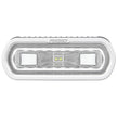 Luz de esparcidor marina RIGID Industries serie SR-L - Montaje en superficie blanco - Luz blanca con halo blanco [51100]