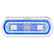 Luz de esparcidor marina RIGID Industries serie SR-L - Montaje en superficie blanco - Luz blanca con halo azul [51101]