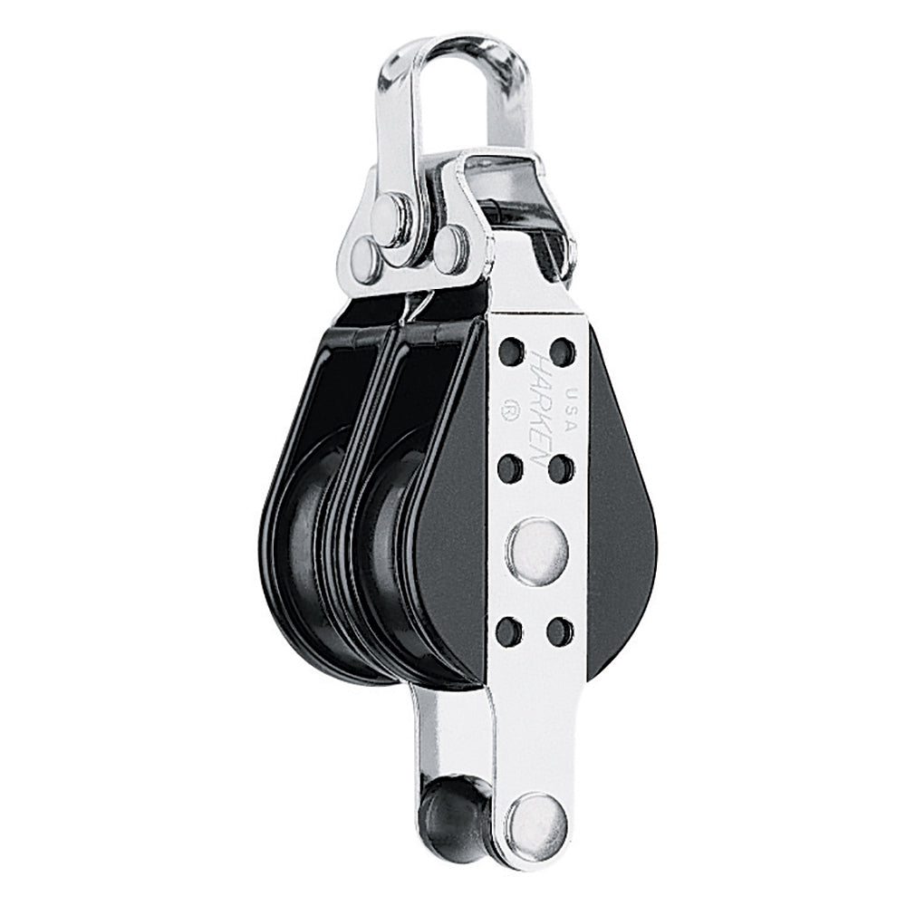 Bloque de balas dobles Harken de 38 mm con enganche [128]