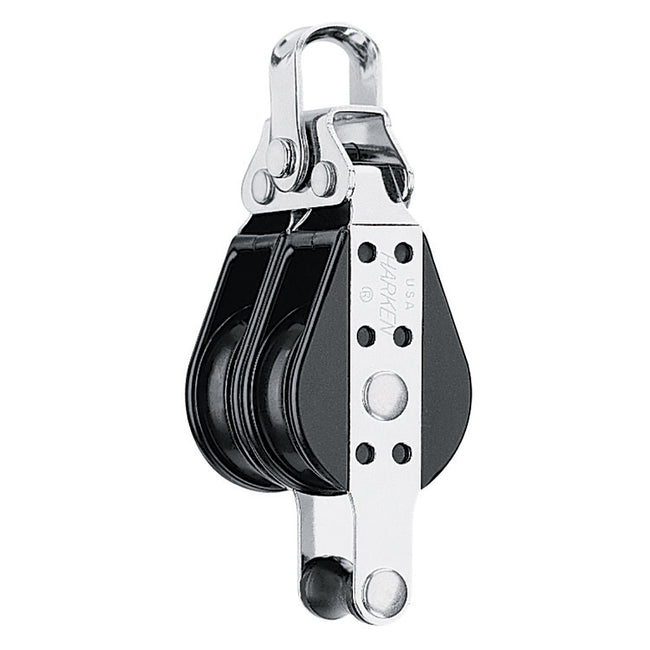 Bloque de balas dobles Harken de 38 mm con enganche [128]