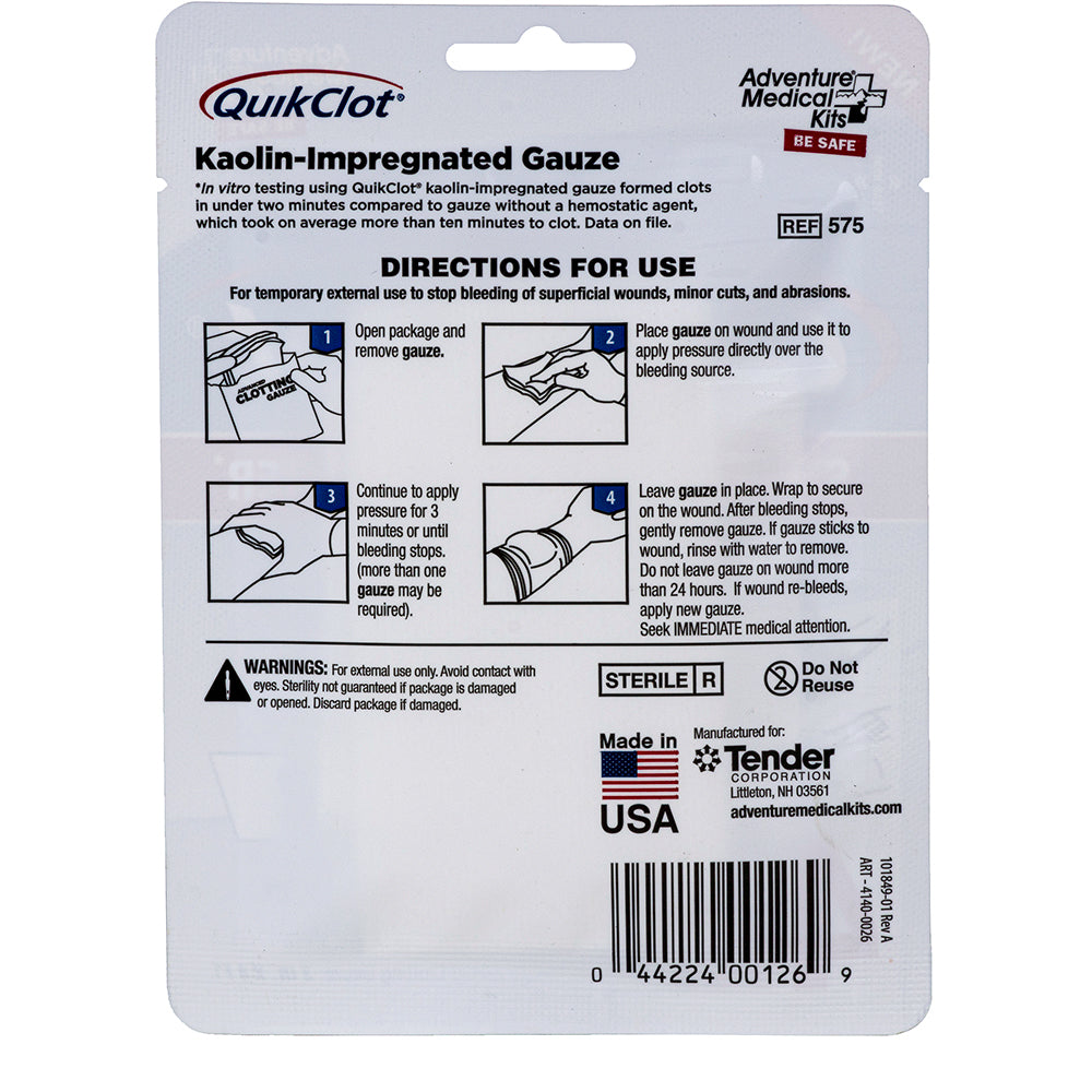 QuikClot Advanced Clotting Gauze - 3