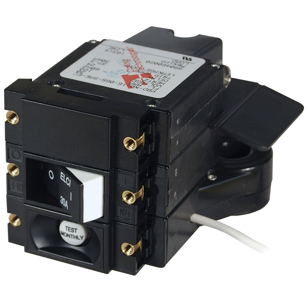 Disyuntor principal ELCI Blue Sea Serie A - Bipolar, 120 V CA, 30 A - Balancín plano [3102100]