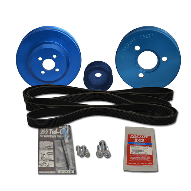 Kit de polea Balmar para Yanmar 3JH5, 3JH4-E, 4JH4-E, 4JH5, 4JH5-E [48-YSP-3JH-A]