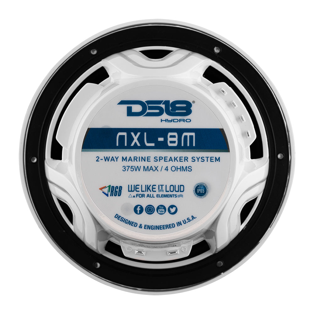 Altavoces marinos DS18 New Edition HYDRO de 8