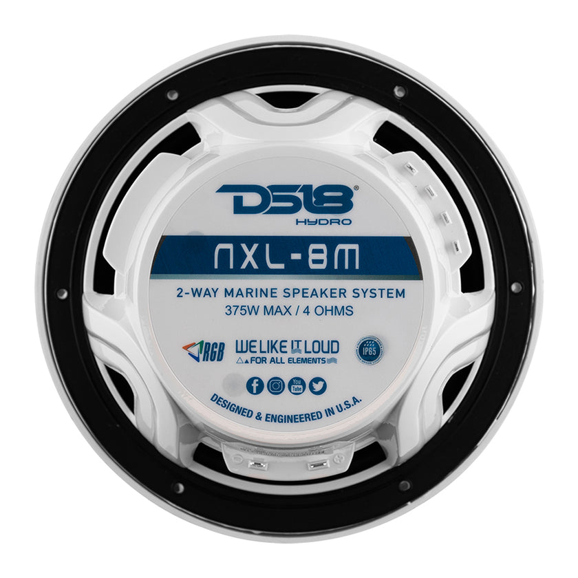 Altavoces marinos DS18 New Edition HYDRO de 8