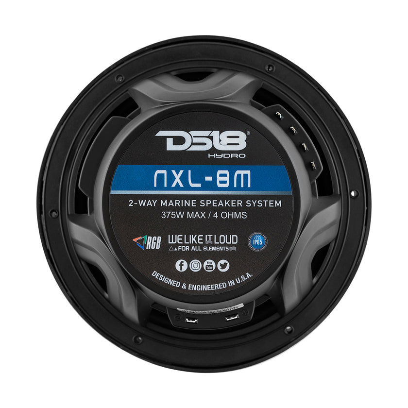 Altavoces marinos DS18 New Edition HYDRO de 8