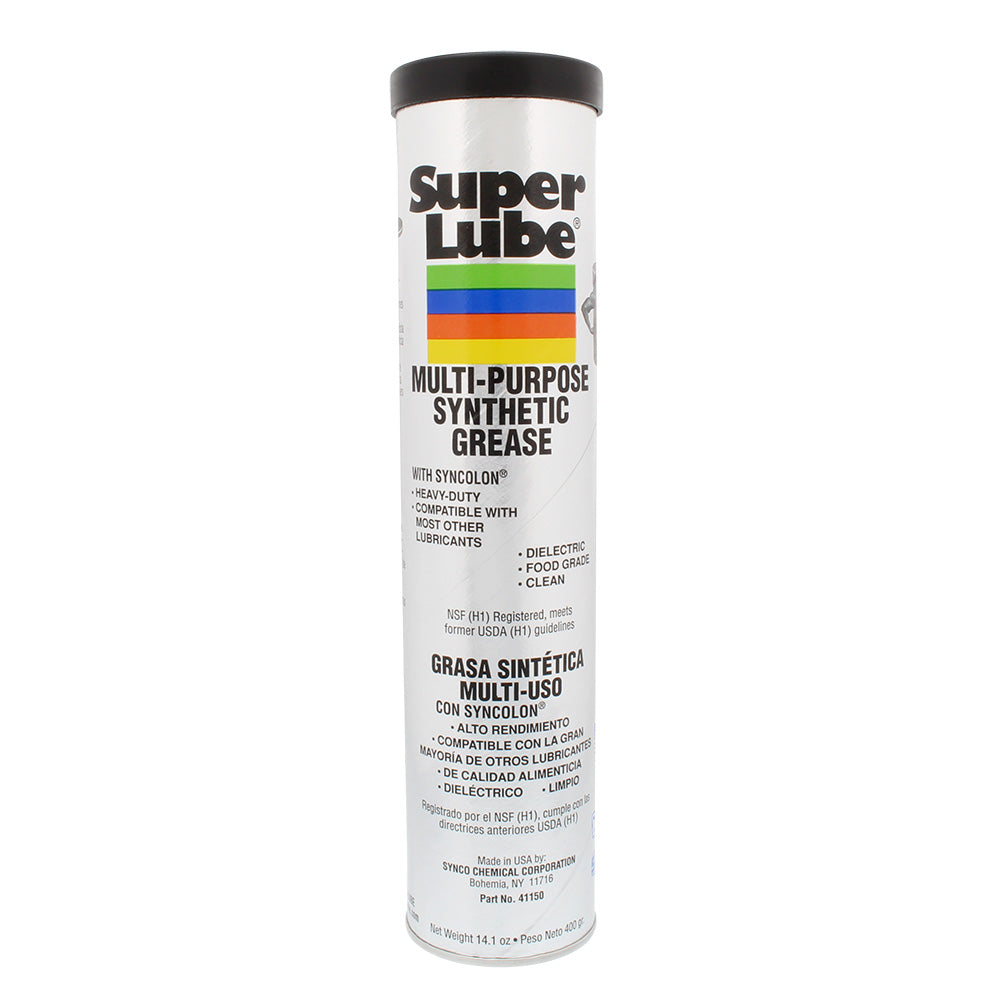 Grasa sintética multiusos Super Lube con Syncolon - Cartucho de 14.1 oz [41150]