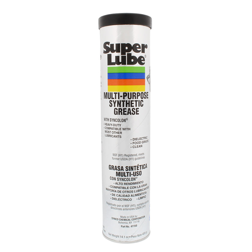 Grasa sintética multiusos Super Lube con Syncolon - Cartucho de 14.1 oz [41150]
