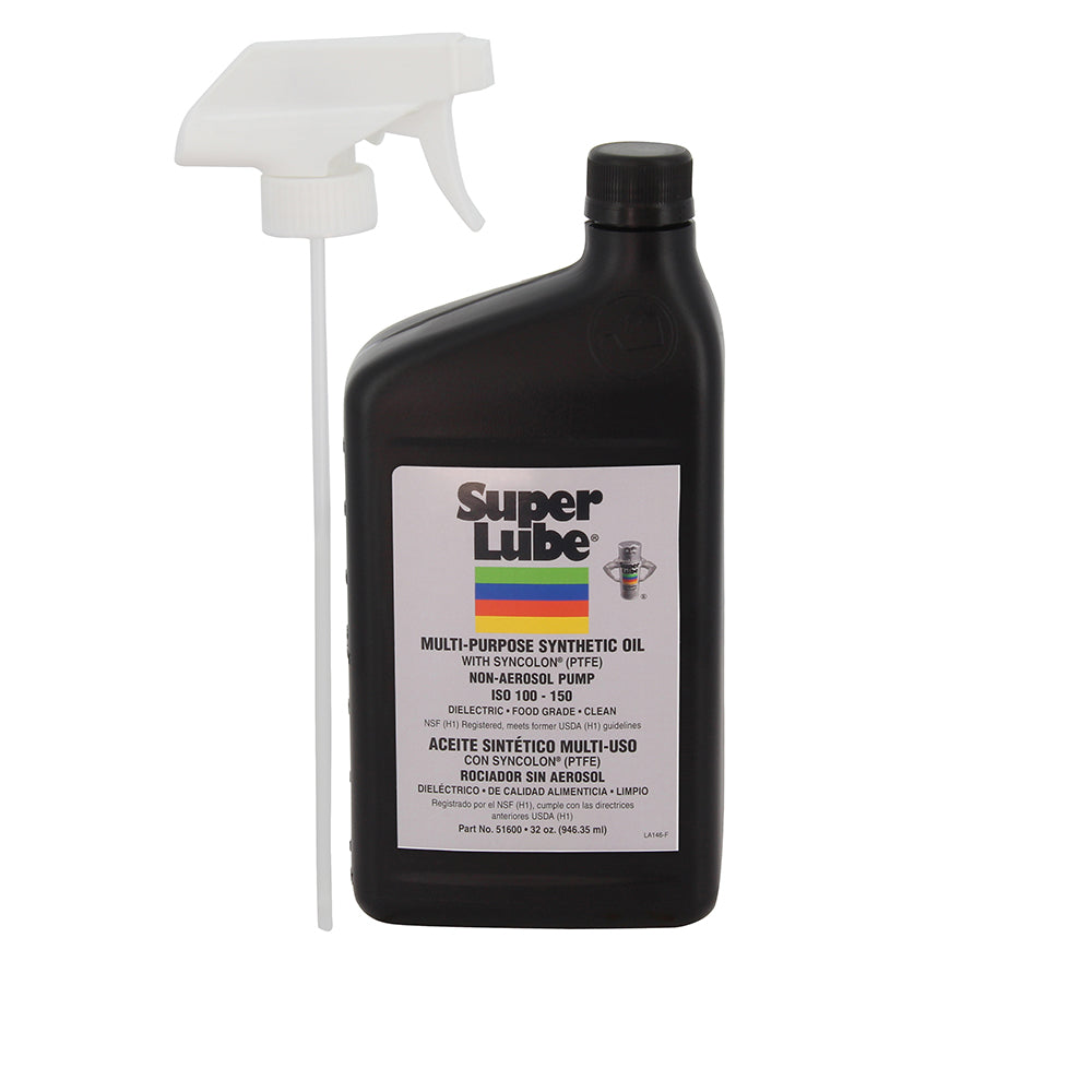 Aceite sintético Super Lube de grado alimenticio - Pulverizador de gatillo de 1 cuarto [51600]