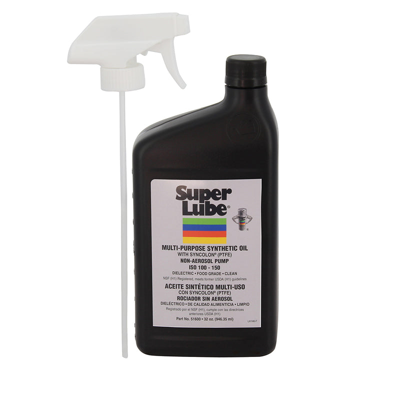 Aceite sintético Super Lube de grado alimenticio - Pulverizador de gatillo de 1 cuarto [51600]