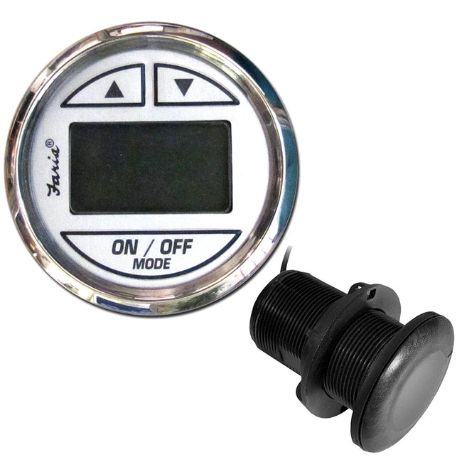 Sonda de profundidad Faria Chesapeake de acero inoxidable blanco de 2