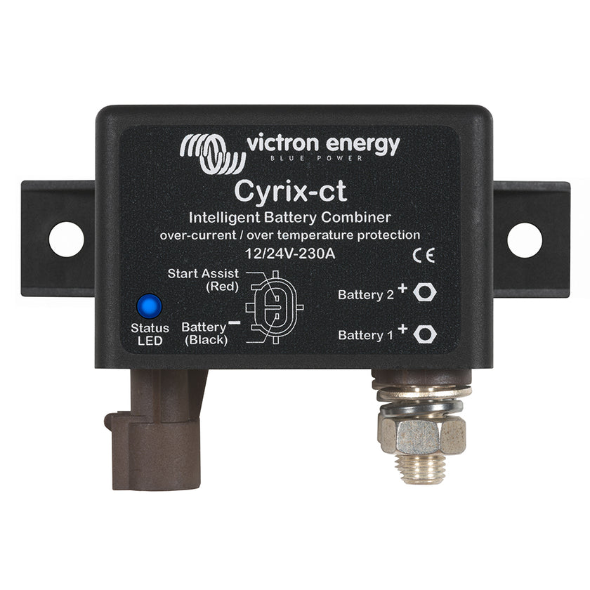 Combinador inteligente Victron Cyrix-CT de 12/24 V y 230 A, controlado por microprocesador [CYR010230010]
