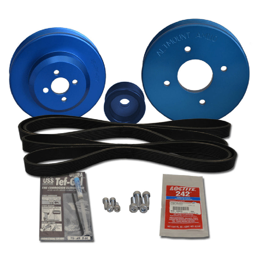 Kit de poleas Balmar para Yanmar 3JH2-TE, 3JH2-E [48-YSP-3JH-C]