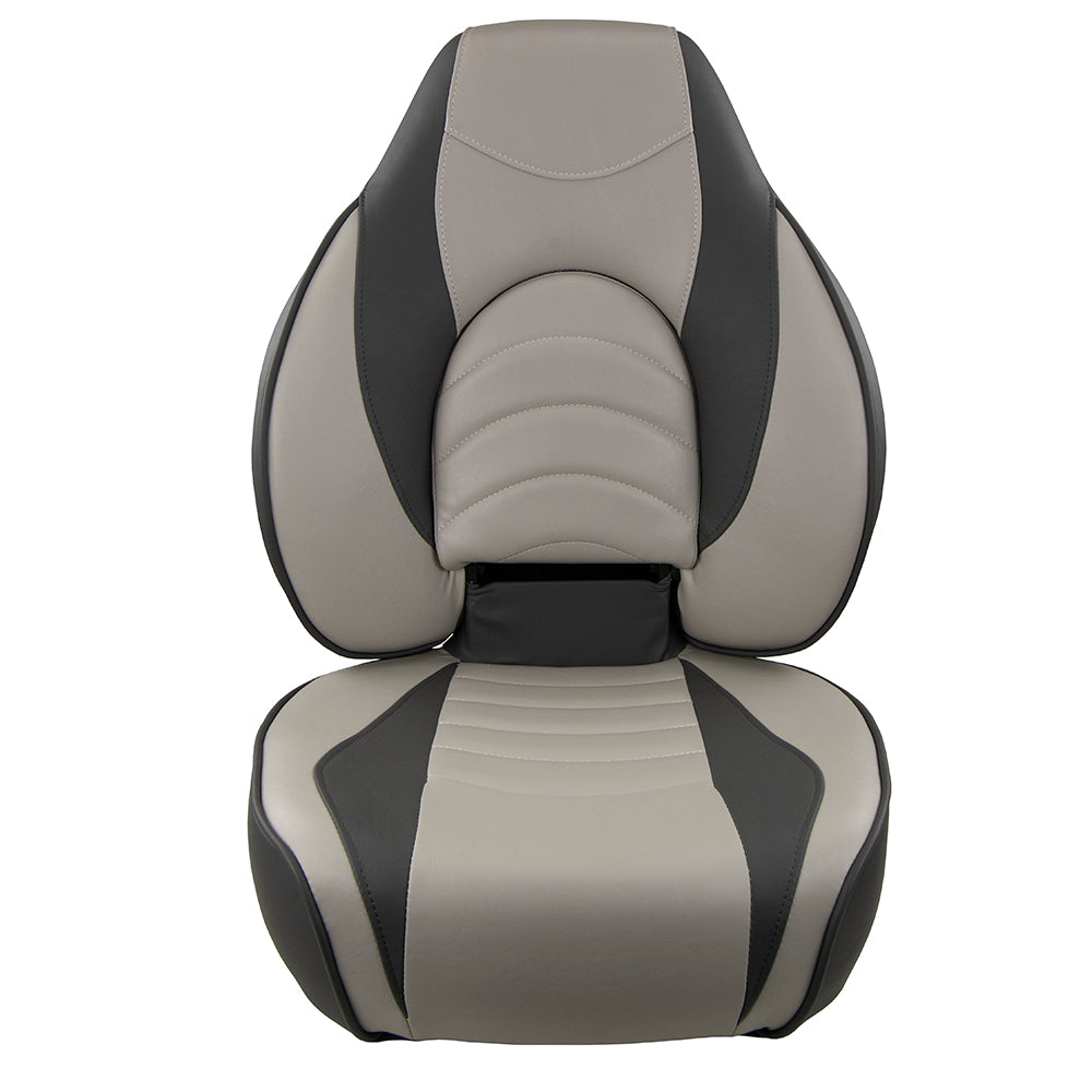 Asiento plegable Springfield Fish Pro con respaldo alto - Carbón/Gris [1041634-1]