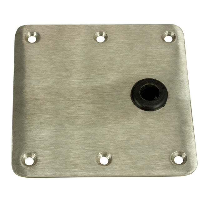 Pasador de rey Springfield de 18 x 18 cm (desplazamiento) - Acero inoxidable - Base cuadrada (estándar) [1620003]