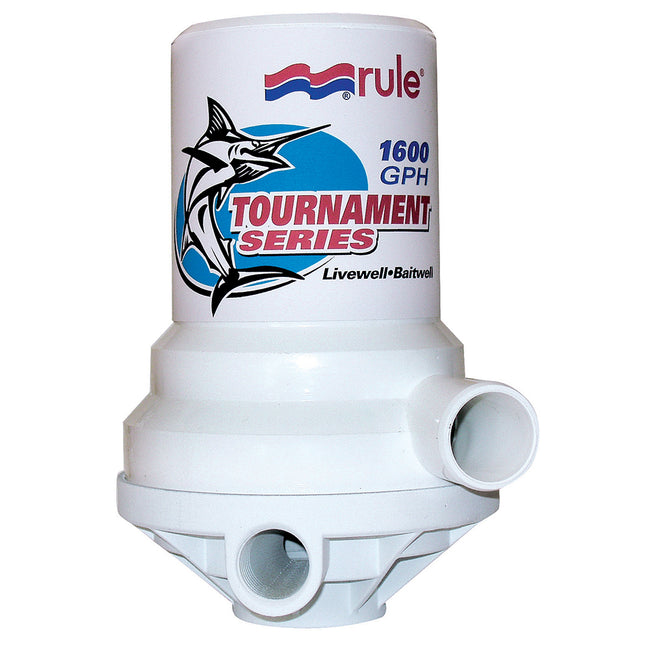 Bomba para pozo vivo Rule Tournament Series de 1600 GPH, de doble puerto [209FDP]