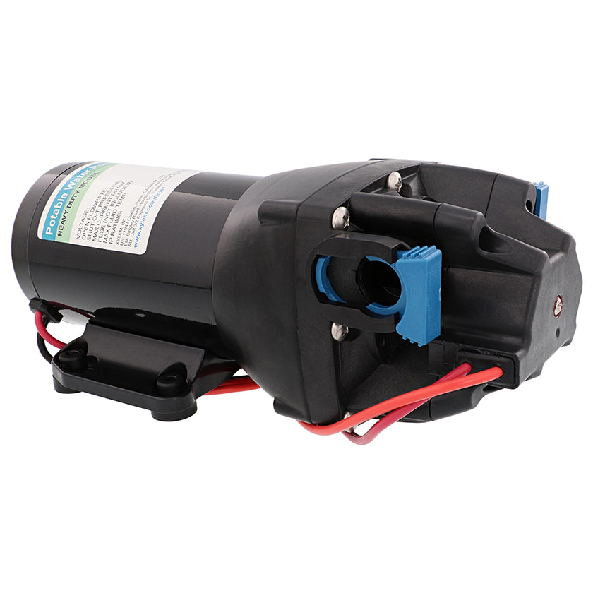 Bomba de agua Flojet para vehículos recreativos de alta resistencia con filtro - 24 V - 4 GPM - 50 PSI [Q402V-117S-3A]