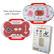 Luz estroboscópica Lunasea de seguridad para niños y mascotas, activada por agua, con transmisor de RF y receptor audiovisual portátil - Estuche rojo [LLB-63RB-E0-K1]