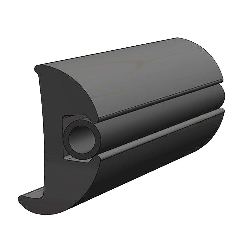 TACO - Protector de vinilo flexible negro de 1-1/16