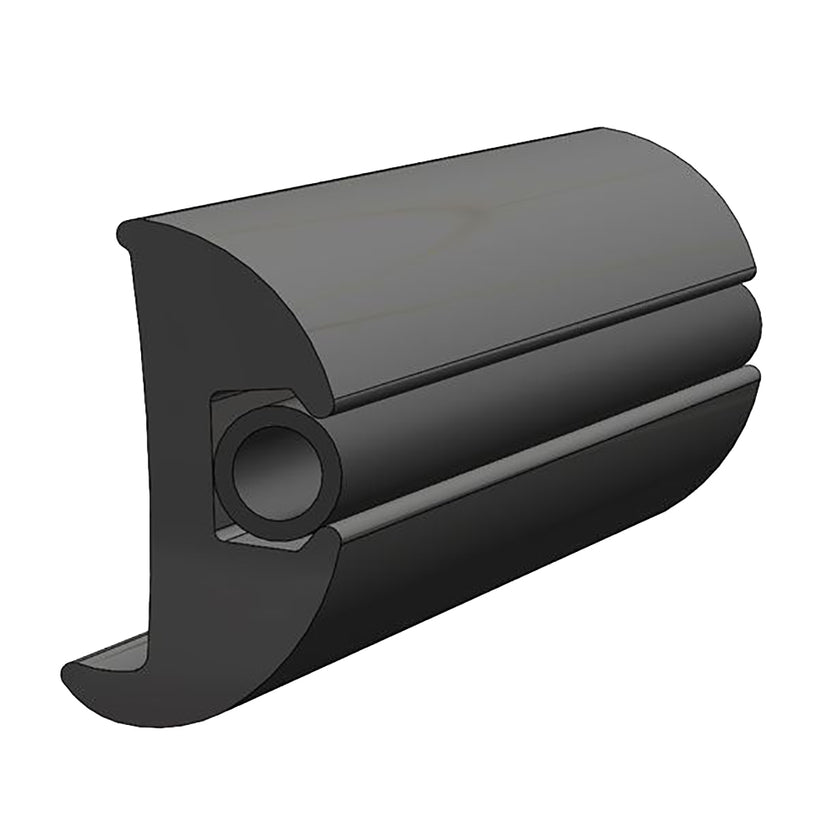 TACO - Protector de vinilo flexible negro de 1-1/16