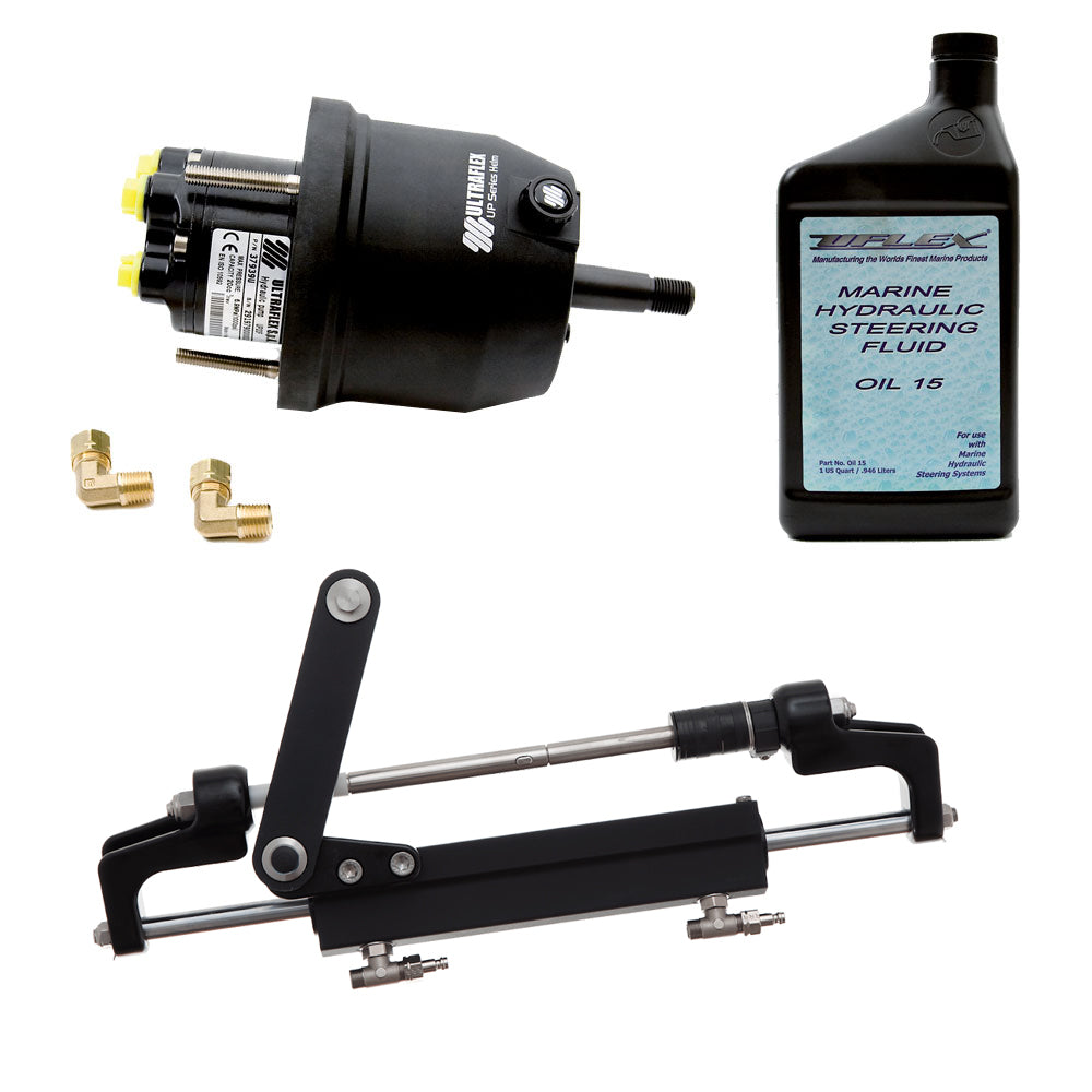 Sistema OB de montaje frontal Uflex HYCO 1.1 de hasta 175 HP: incluye timón UP20 FM, 2 cuartos de galón de aceite y cilindro UC95-OBF [HYCO 1.1]