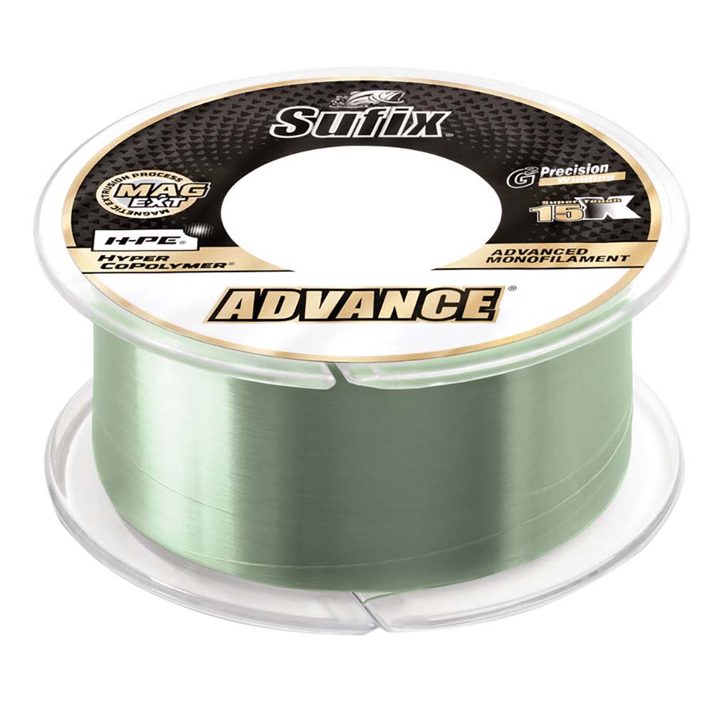 Monofilamento Sufix Advance - 20 lb - Verde de baja visibilidad - 330 yardas [604-120 g]