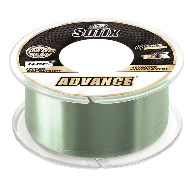 Monofilamento Sufix Advance - 20 lb - Verde de baja visibilidad - 330 yardas [604-120 g]