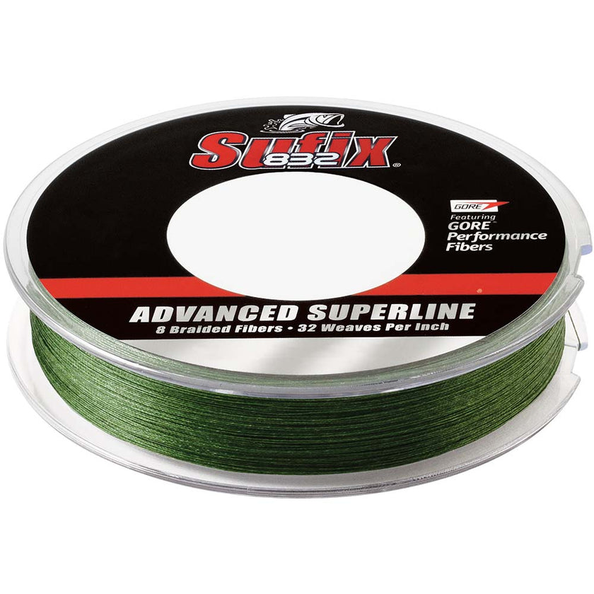 Sufix 832 Advanced Superline Braid - 6 lb - Verde de baja visibilidad - 300 yardas [660-106 g]