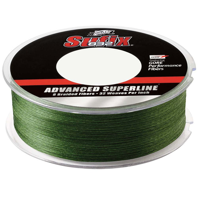Sufix 832 Advanced Superline Braid - 20 lb - Verde de baja visibilidad - 600 yardas [660-220 g]