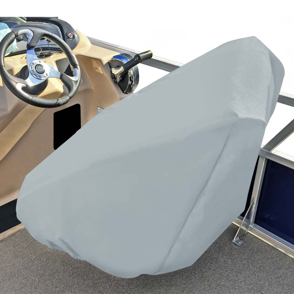 Funda para silla de capitán Carver Poly-Flex II - Se adapta a sillas de hasta 32 de alto x 26 de ancho x 25 de profundidad - Gris [61061F-10]