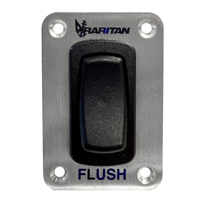 Interruptor de descarga momentáneo Raritan con placa frontal de acero inoxidable [PRS]