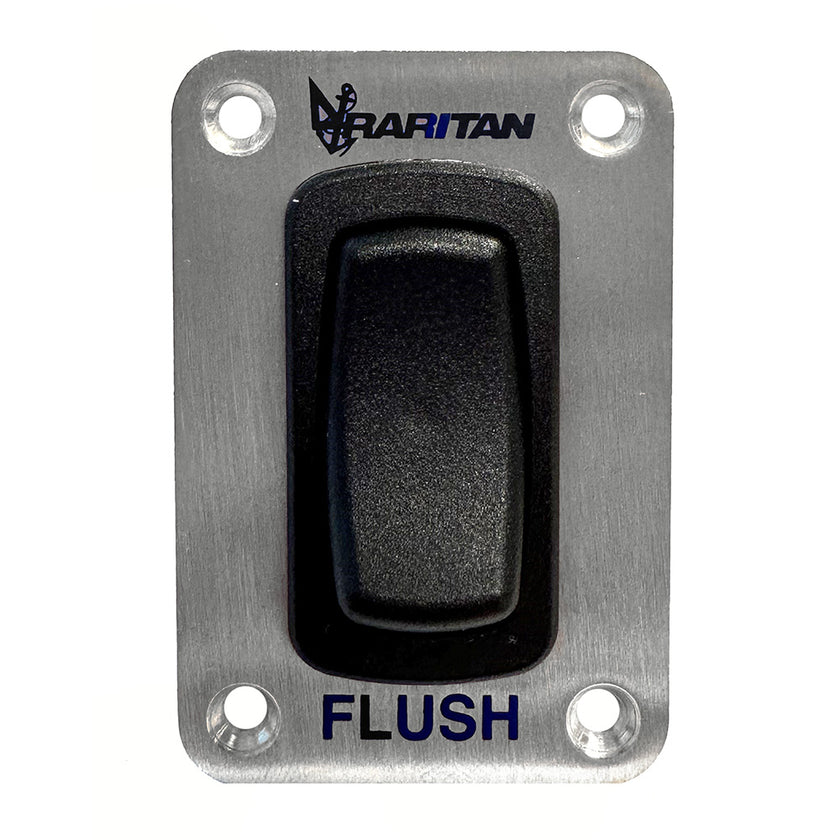 Interruptor de descarga momentáneo Raritan con placa frontal de acero inoxidable [PRS]