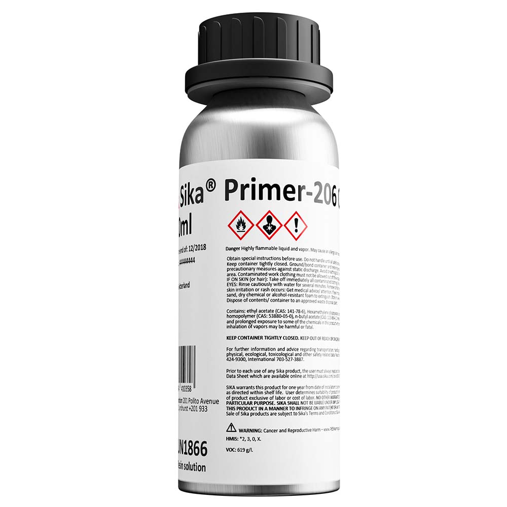 Sika Primer-206 G+P Negro, botella de 250 ml [91572]