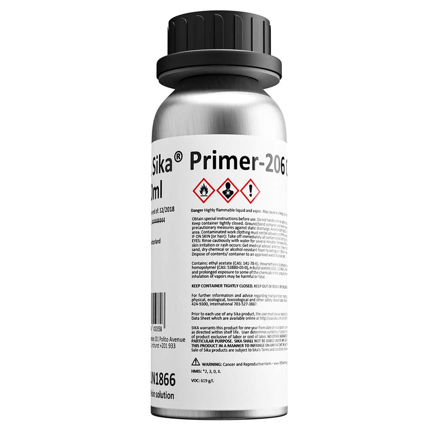 Sika Primer-206 G+P Negro, botella de 250 ml [91572]
