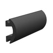 Inserto de riel de protección flexible negro TACO 70 de 1-3/16