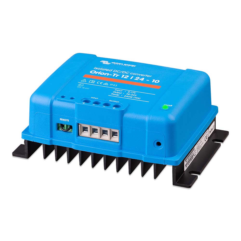 Convertidor CC-CC Victron Orion-TR - 12 VCC a 24 VCC - 10 A aislado [ORI122424110]