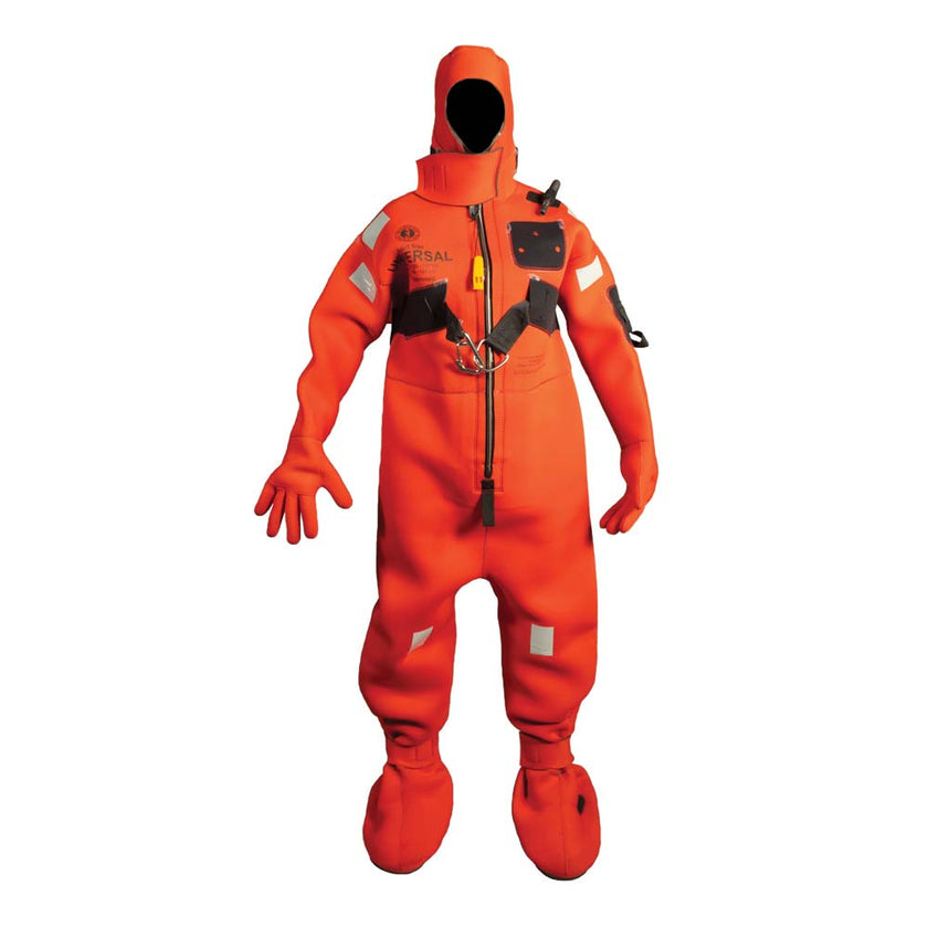 Traje de neopreno Mustang para inmersión en agua fría con arnés - Rojo - Talla extragrande para adultos [MIS240HR-4-0-209]