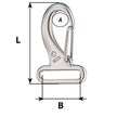 Wichard Webbing Snap Hook - 30mm - Length 60mm [2284W]