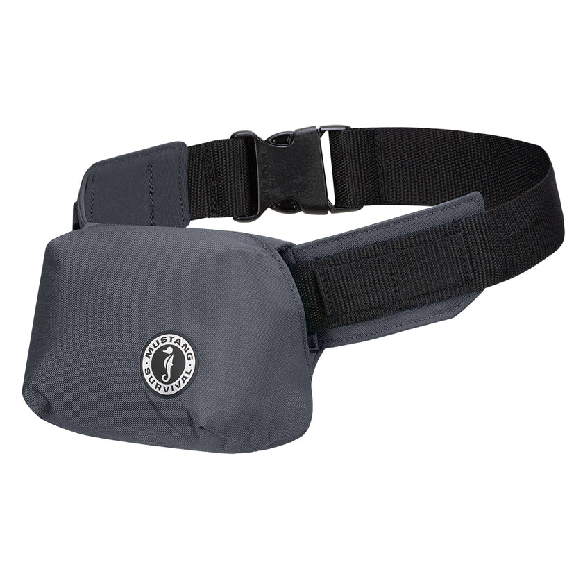 Riñonera inflable minimalista Mustang - Gris almirante - Manual [MD3070-191-0-202]