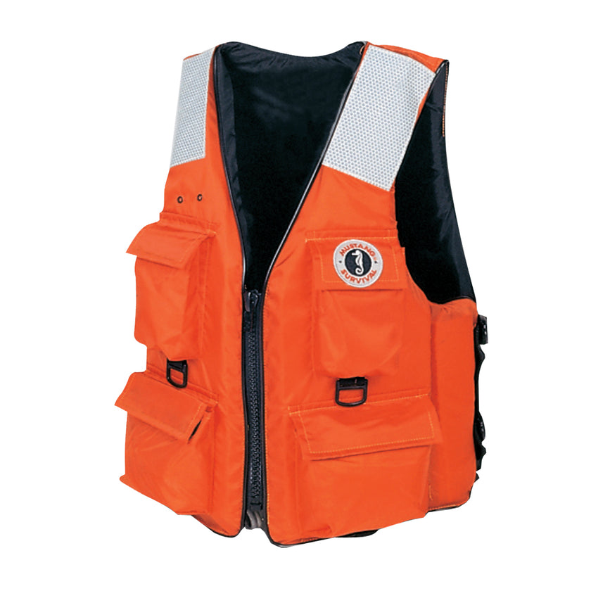 Chaleco de flotación Mustang de 4 bolsillos - Naranja - XXL [MV3128T2-2-XXL-216]