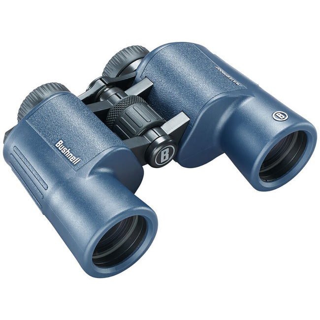 Binoculares Bushnell H2O de 12x42 mm - Azul oscuro Porro WP/FP con copas oculares giratorias [134212R]