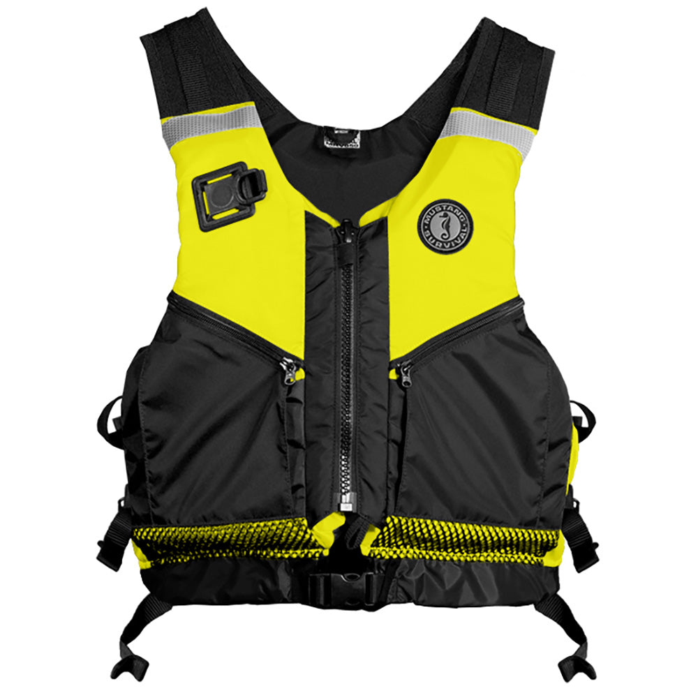 Chaleco de rescate acuático Mustang Operations Support - Amarillo fluorescente, verde y negro - XL/XXL [MRV050WR-251-XL/XXL-216]