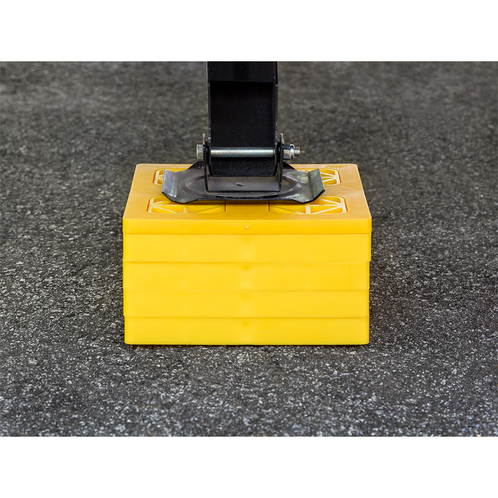 Bloques niveladores Camco FasTen con mango en T - 2x2 - Amarillo *Paquete de 10 [44512]