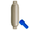 Defensa Polyform G-1 Twin Eye de 8,9 x 32,8 cm (3,5 x 12,8 pulgadas) - Arena con adaptador [G-1 ARENA CON ADAPTADOR DE AIRE]