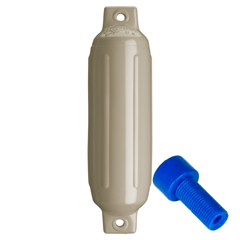 Defensa Polyform G-1 Twin Eye de 8,9 x 32,8 cm (3,5 x 12,8 pulgadas) - Arena con adaptador [G-1 ARENA CON ADAPTADOR DE AIRE]