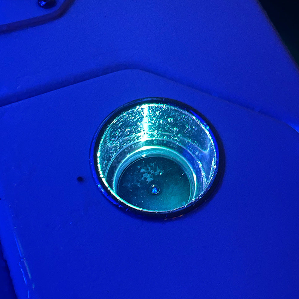 Lámpara de acento redonda Shadow-Caster RGB con carcasa de polímero blanco difuso [SCM-RAL-RGB-0.4-PW]