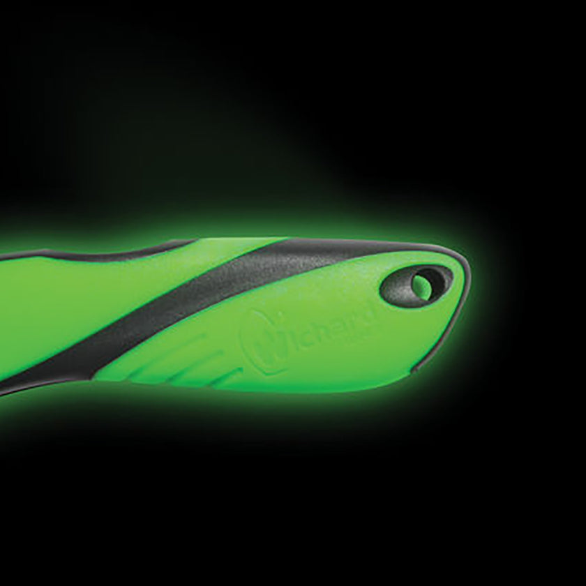 Cuchillo Wichard Offshore - Hoja dentada - Grillete/Púa - Fluorescente [10122]