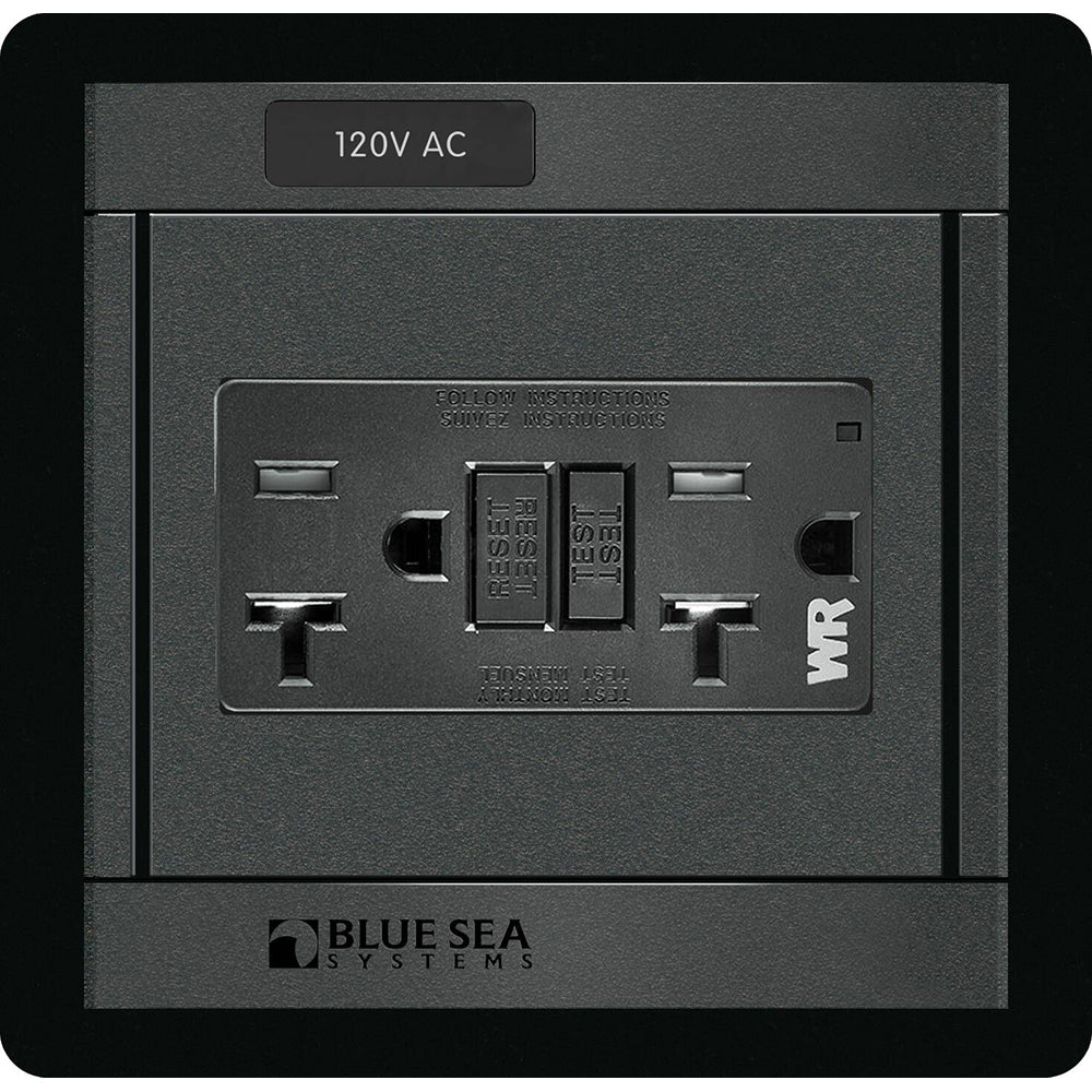 Panel Blue Sea 1499 - 360 - Tomacorriente doble GFCI de 120 V CA [1499]