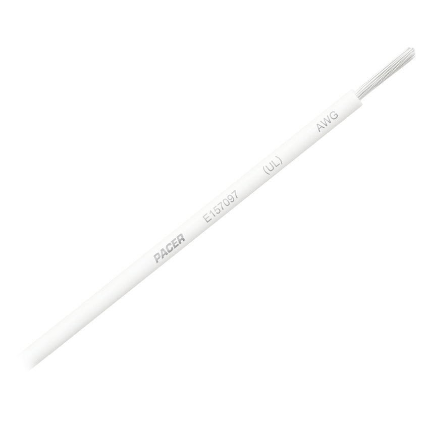 Cable primario Pacer blanco de 16 AWG - 25 [WUL16WH-25]